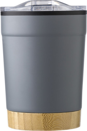 Termohrnek 300ml, s bambusovým dnem - Reklamnepredmety