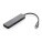 Terra Hub aus RCS recyceltem Aluminium mit HDMI-Input, grau