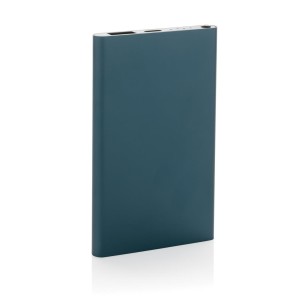 4.000mAh Type-C Powerbank aus RCS recyeltem ABS & Aluminium, blau - Reklamnepredmety