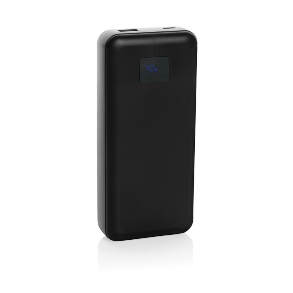 Gridley 20.000mAh 65W Laptop Powerbank aus RCS rPlastik, schwarz