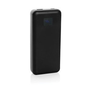 Gridley 20.000mAh 65W Laptop Powerbank aus RCS rPlastik, schwarz - Reklamnepredmety