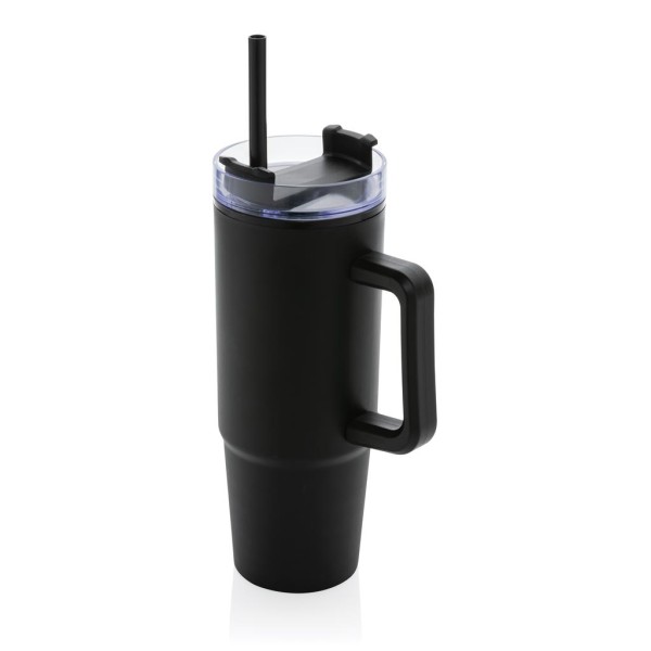 Tana Becher aus RCS recyceltem Kunststoff mit Griff 900ml, weiß