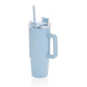 Tana Becher aus RCS recyceltem Kunststoff mit Griff 900ml, weiß - Reklamnepredmety