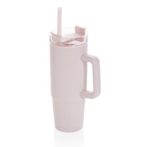 Tana Becher aus RCS recyceltem Kunststoff mit Griff 900ml, weiß - Reklamnepredmety