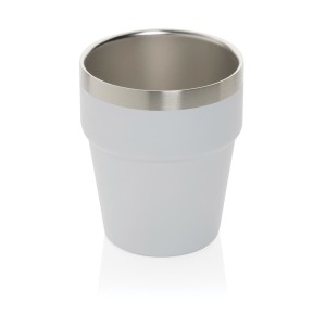 Clark Doppelwandige RCS Kaffeetasse 300ml, weiß - Reklamnepredmety