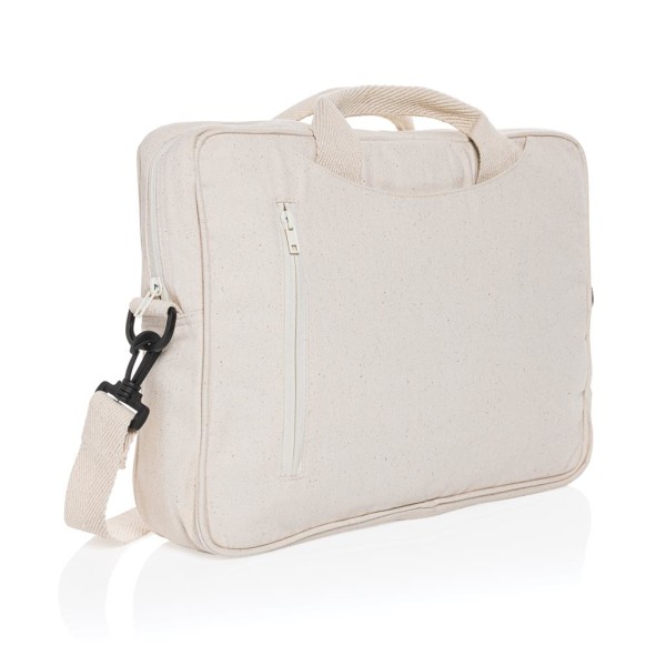 Laluka AWARE™ 15.4" Laptop-Tasche aus recycelter Baumwolle, anthrazit