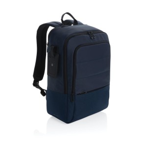 Armond AWARE™ RPET 15.6" Laptop-Rucksack, navy blau - Reklamnepredmety