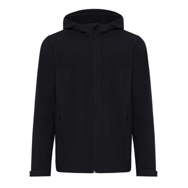 Iqoniq Makalu Herren Softshelljacke aus recyceltem Polyester, vulcano heather grey