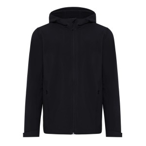 Iqoniq Makalu Herren Softshelljacke aus recyceltem Polyester, vulcano heather grey - Reklamnepredmety