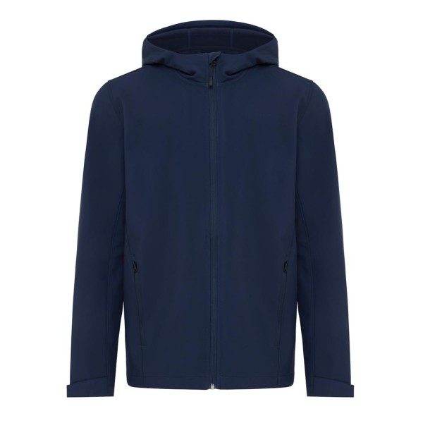 Iqoniq Makalu Herren Softshelljacke aus recyceltem Polyester, vulcano heather grey