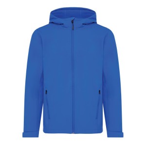 Iqoniq Makalu Herren Softshelljacke aus recyceltem Polyester, vulcano heather grey - Reklamnepredmety