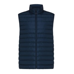 Iqoniq Meru Herren Bodywarmer aus recyceltem Polyester, Silbergrau - Reklamnepredmety