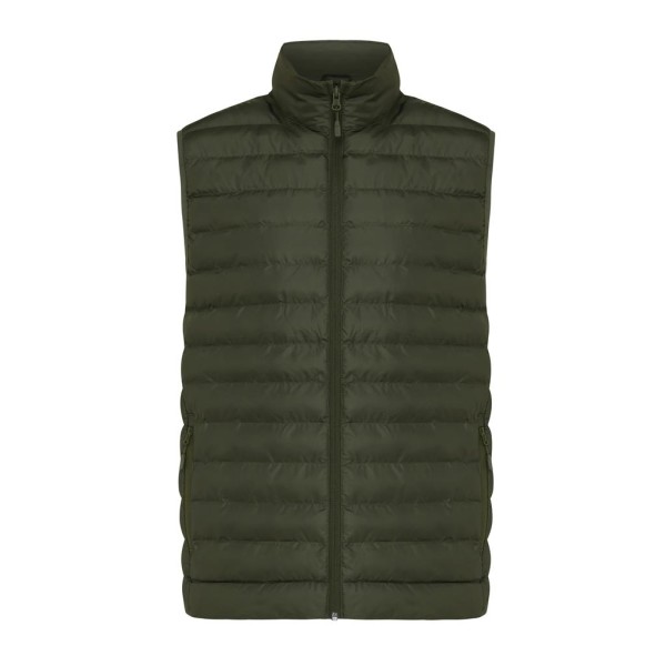 Iqoniq Meru Herren Bodywarmer aus recyceltem Polyester, Silbergrau