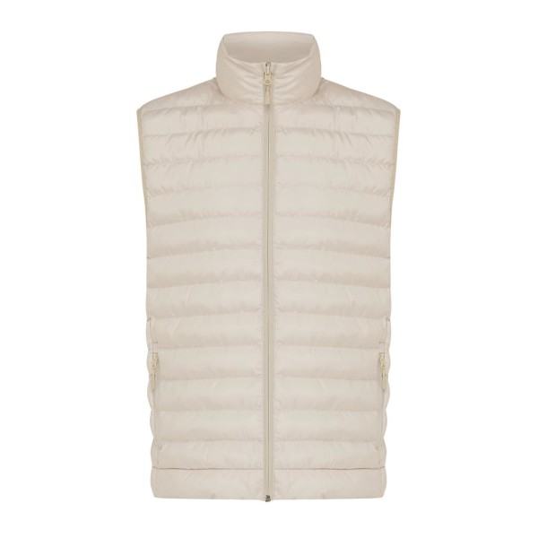 Iqoniq Meru Herren Bodywarmer aus recyceltem Polyester, Silbergrau