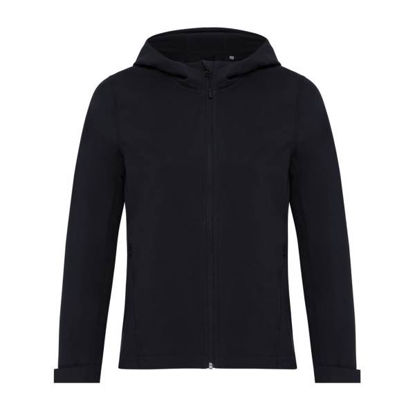 Iqoniq Makalu Damen Softshelljacke aus recyceltem Polyester, vulcano heather grey