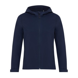 Iqoniq Makalu Damen Softshelljacke aus recyceltem Polyester, vulcano heather grey - Reklamnepredmety