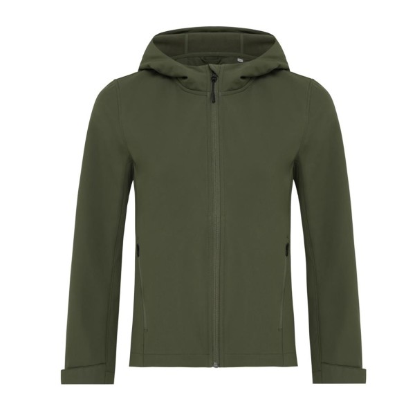 Iqoniq Makalu Damen Softshelljacke aus recyceltem Polyester, vulcano heather grey
