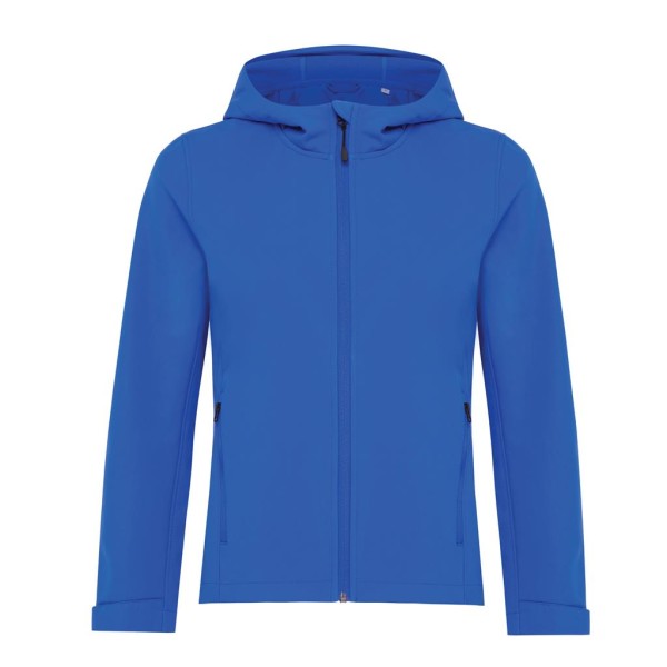 Iqoniq Makalu Damen Softshelljacke aus recyceltem Polyester, vulcano heather grey