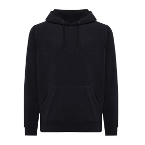 Iqoniq Trivor Mikrofleece-Kapuzenjacke aus recyc. Polyester, storm grey - Reklamnepredmety