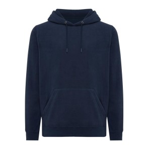 Iqoniq Trivor Mikrofleece-Kapuzenjacke aus recyc. Polyester, storm grey - Reklamnepredmety