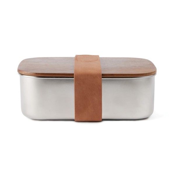 VINGA Ciro Lunchbox aus RCS recyceltem Stahl, silber