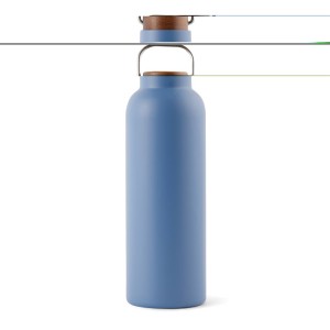 VINGA Ciro RCS recycelte Vakuumflasche 800ml, grau - Reklamnepredmety