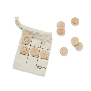 VINGA Tic-Tac-Toe Mini-Spiel, braun - Reklamnepredmety