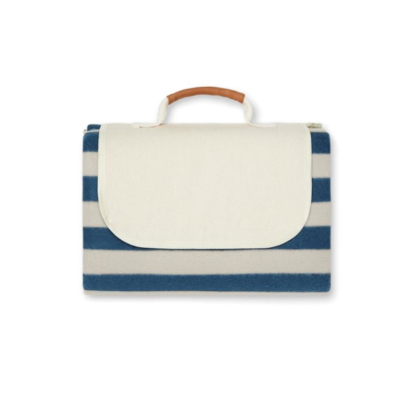 VINGA Alba GRS rPET kleine Picknickdecke, navy blau