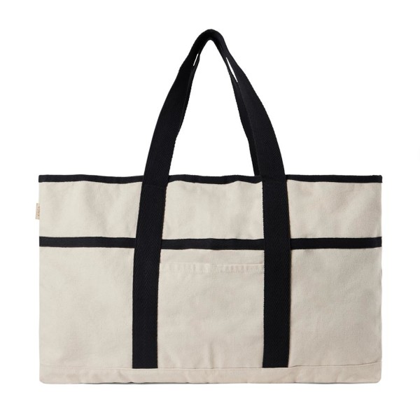 VINGA Volonne AWARE™ Strandtasche aus recyceltem Canvas, navy blau