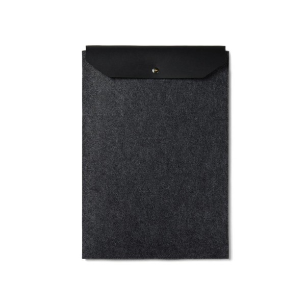 VINGA Albon 17" Laptop-Seeve aus GRS recyceltem Filz, grau