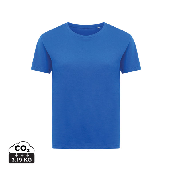 Iqoniq Yala Damen T-Shirt aus recycelter Baumwolle, ungefärbte helles Grau