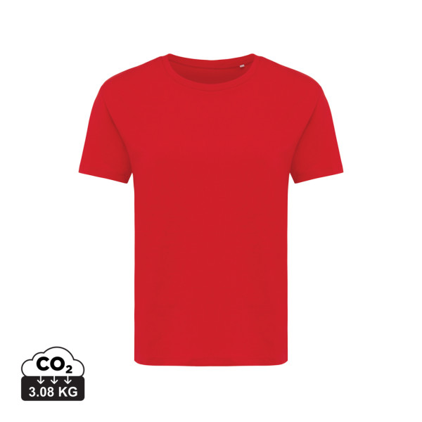 Iqoniq Yala Damen T-Shirt aus recycelter Baumwolle, ungefärbte helles Grau