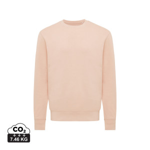 Iqoniq Etosha Lightweight Sweater aus recycelter Baumwolle, ungefärbte helles Anthrazit - Reklamnepredmety