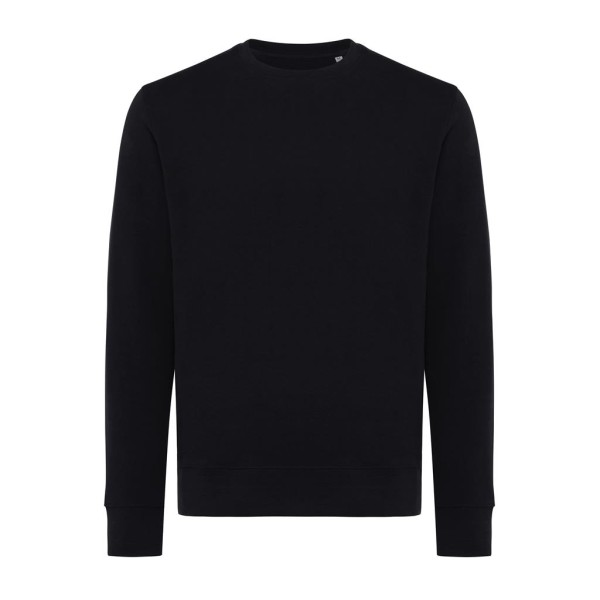 Iqoniq Etosha Lightweight Sweater aus recycelter Baumwolle, ungefärbte helles Anthrazit