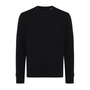 Iqoniq Etosha Lightweight Sweater aus recycelter Baumwolle, ungefärbte helles Anthrazit - Reklamnepredmety