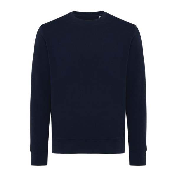 Iqoniq Etosha Lightweight Sweater aus recycelter Baumwolle, ungefärbte helles Anthrazit