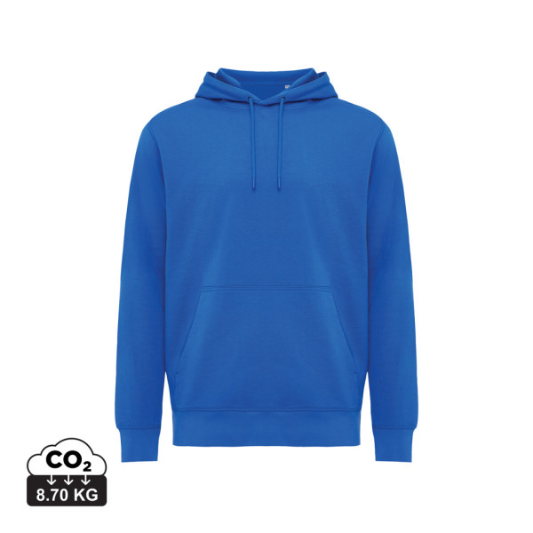 Iqoniq Rila Lightweight Hoodie aus recycelter Baumwolle, ungefärbte helles Grau
