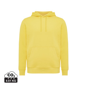 Iqoniq Rila Lightweight Hoodie aus recycelter Baumwolle, ungefärbte helles Grau - Reklamnepredmety