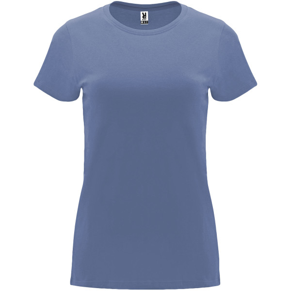 Capri-Damen-Kurzarm-T-Shirt