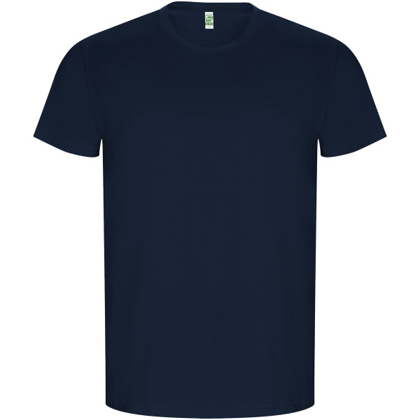 Goldenes Herren-T-Shirt mit kurzen Ärmeln