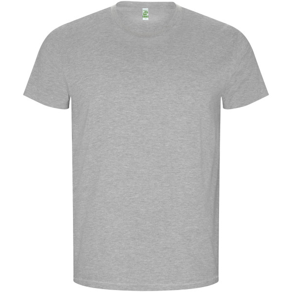 Goldenes Herren-T-Shirt mit kurzen Ärmeln