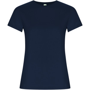 Goldenes Damen-T-Shirt mit kurzen Ärmeln - Reklamnepredmety
