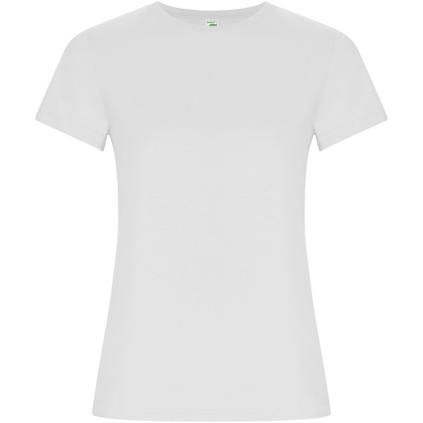 Goldenes Damen-T-Shirt mit kurzen Ärmeln