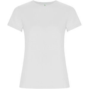 Goldenes Damen-T-Shirt mit kurzen Ärmeln - Reklamnepredmety