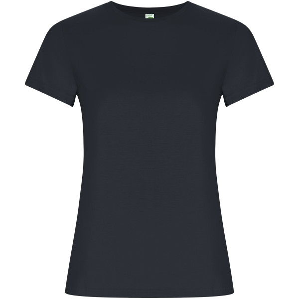 Goldenes Damen-T-Shirt mit kurzen Ärmeln