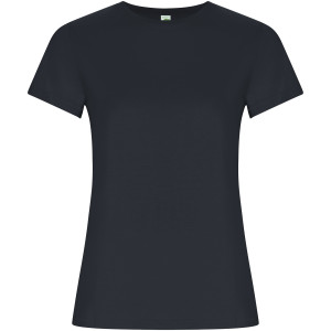 Goldenes Damen-T-Shirt mit kurzen Ärmeln - Reklamnepredmety