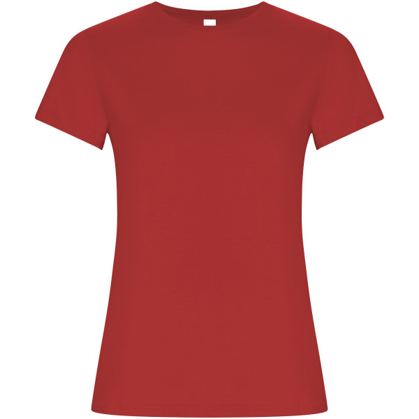 Goldenes Damen-T-Shirt mit kurzen Ärmeln