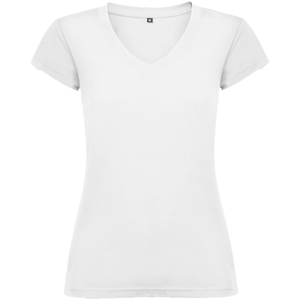 Victoria Damen-T-Shirt mit kurzen Ärmeln und V-Ausschnitt