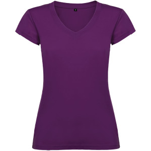 Victoria Damen-T-Shirt mit kurzen Ärmeln und V-Ausschnitt - Reklamnepredmety