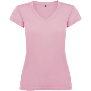 Victoria Damen-T-Shirt mit kurzen Ärmeln und V-Ausschnitt - Reklamnepredmety